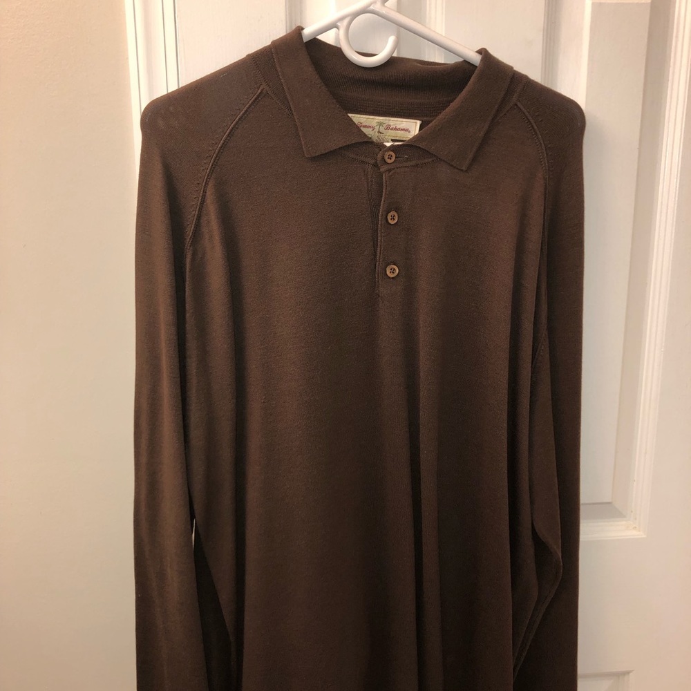 Brown long sleeve shirt by Tommy Bahama
